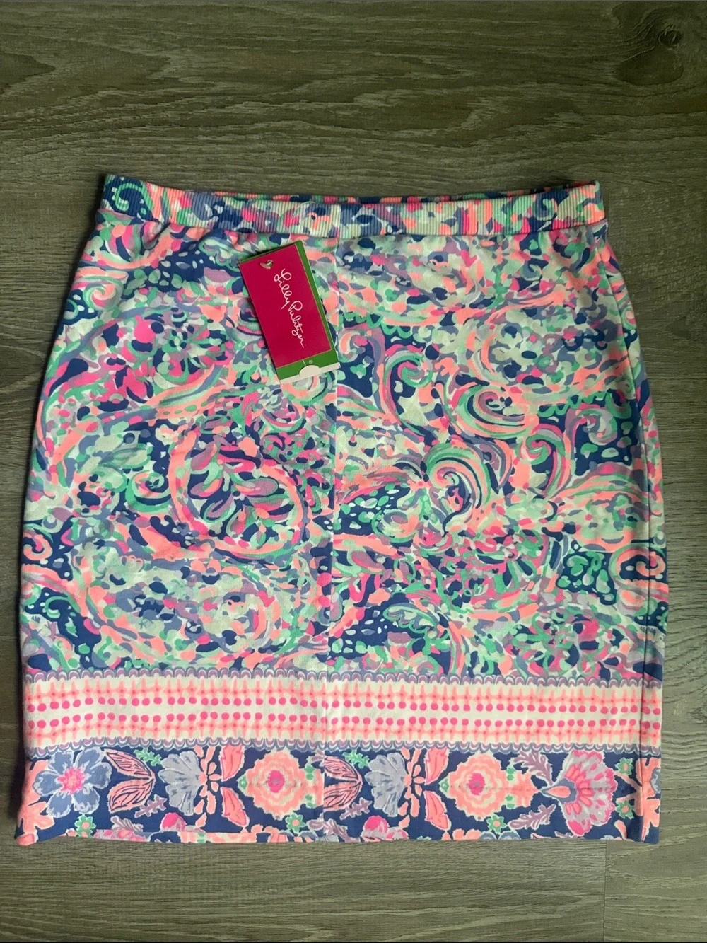 NEW Lilly Pulitzer Boca Chica stretch skirt Small
